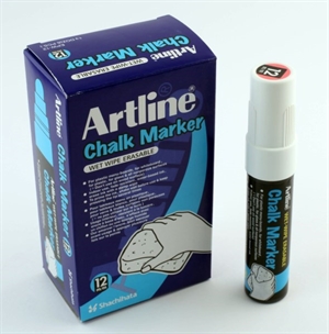 Artline Chalk Marker 12.0mm špička bílá
